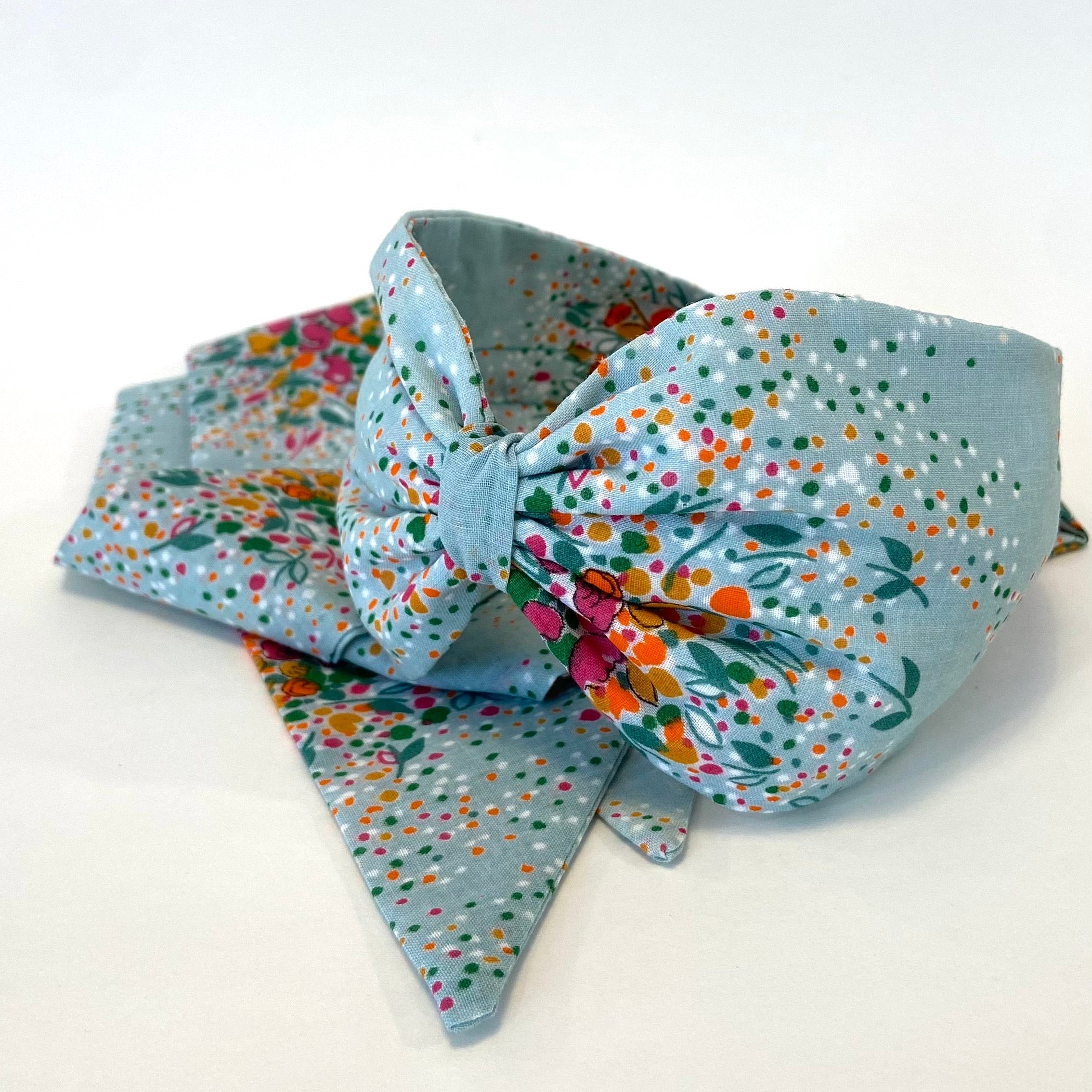 Diadema con lazada Flores Vintage