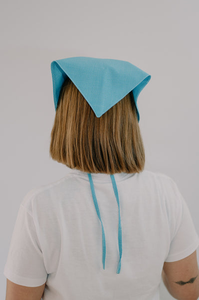 Pañuelo Bandana Azul Cuadros
