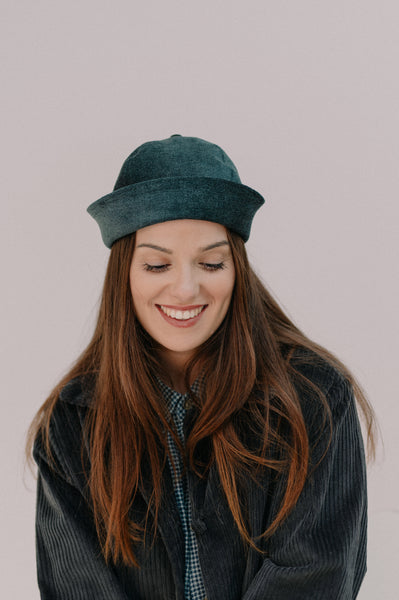 Gorro Docker Marinero Terciopelo Negro