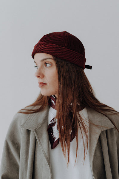 Gorro Docker Pana Burdeos